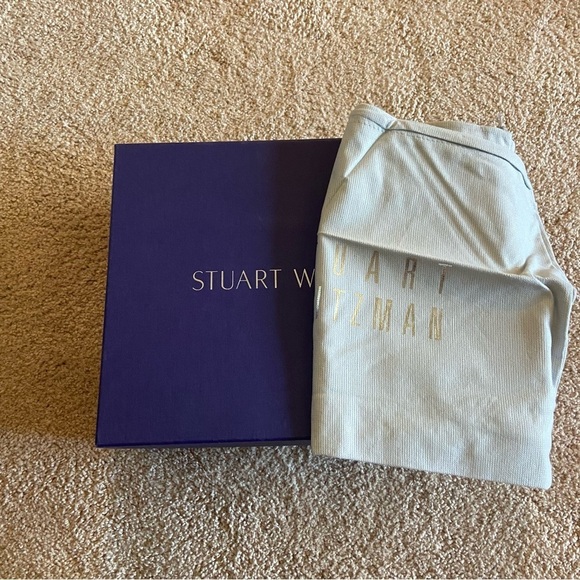 Stuart Weitzman Black Suede Turnover Platform Heel - Picture 4 of 14